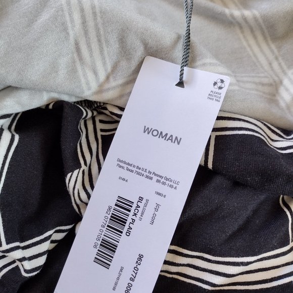 Liz Claiborne Women's Tunic Style Top Black & White NWT Sz 5x - Picture 3 of 7